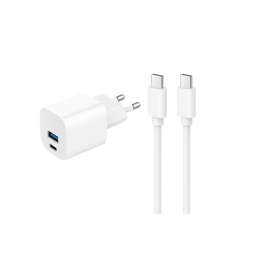 Kabel und Wandgesteck (USB-C + USB-C) 20W - WTK