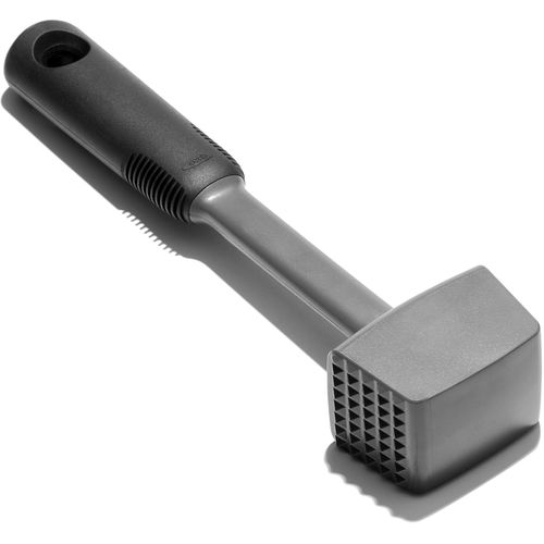 Fleischklopfer OXO GOOD GRIPS, schwarz (schwarz, grau), Ø:4cm, Kunststoff, Fleischklopfer, 2-in-1
