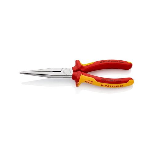 KNIPEX Flachrundzangen mit Schneide, (Storchschnabelzangen)