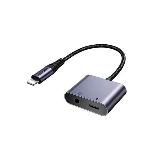 Joyroom 2-in-1 Audio adapter SY-L01 Lightning to 3.5mm + Lightning (black) USB-Hubs