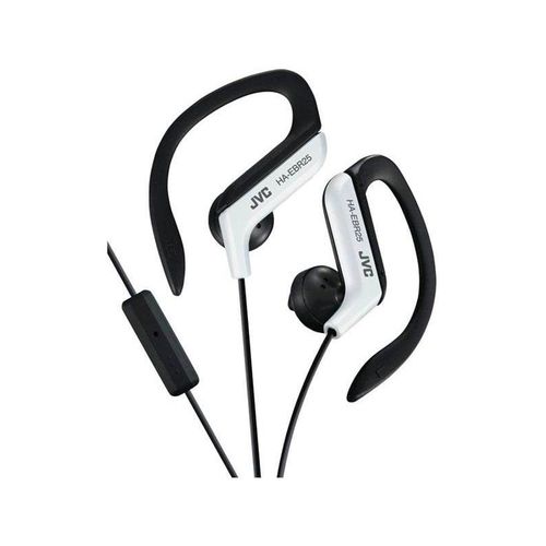JVC Ear Clip Headphones for Sport with Remote and Microphone - White