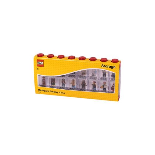 LEGO Minifiguren-Schaukasten für 16 minifiguren, rot