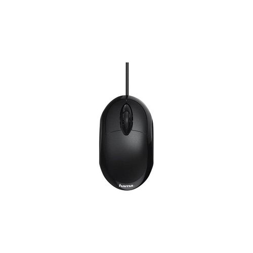Hama MC-100 - mouse - USB - black - Maus (Schwarz)