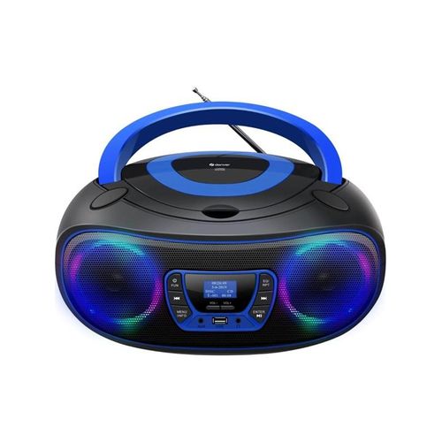 DENVER TDB-212BU - Blue - DAB+ Boombox with Bluetooth & CD Player