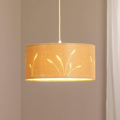 Hängeleuchte Boho Auris, beige, Ø 40 cm, Textil