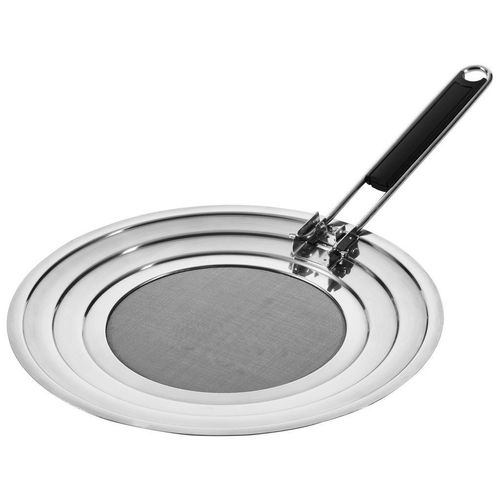Justinus Spritzschutz , Silber , Metall , rund , Kochen, Pfannen, Pfannen Spritzschutz