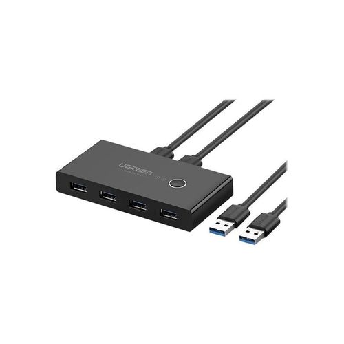 UGREEN USB 3.0 peripheral sharing switch - 4 ports USB-Hubs - USB 3.0 - 4 - Schwarz