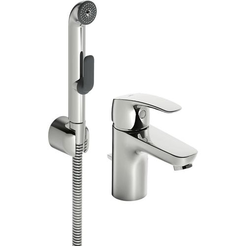 Oras safira washbasin with bidetta handshower and pop up was