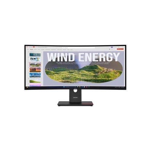 34" Lenovo ThinkVision T34WD-40 - 3440x1440 (UWQHD) - 120Hz - VA - 100W USB-C
