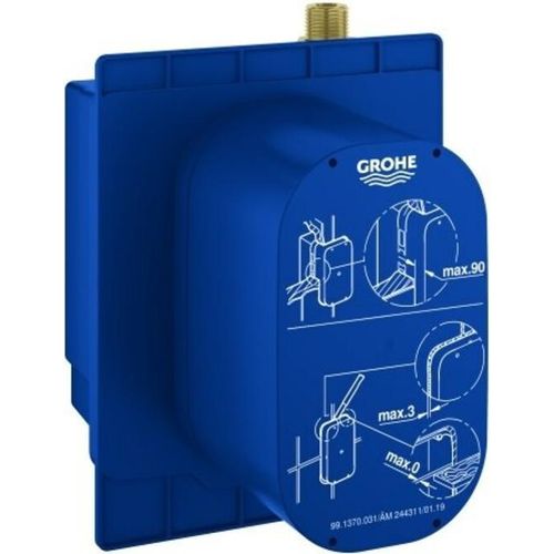 GROHE Unterputz-Einbaukasten Euroeco CE 36337_1, ohne Mischung, für IR-Fertigmontagesets, mit Dichtmanschette, für normgerechte Wanddurchführung bei Wassereinwirkung nach DIN 18534:2017