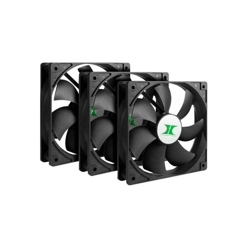 Inter-Tech Lüfter 120*120*25 IPC Fan Set 3xLüfter - Gehäuselüfter - 120mm - Schwarz