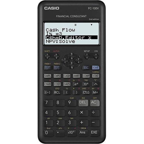 CASIO FC-100V Financial Calculator - Black