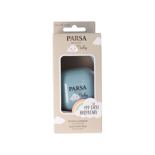 Parsa Baby Box zur Aufbewahrung von 2x Schnullern. - Blau