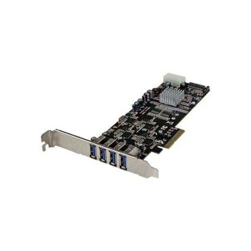 StarTech.com 4 Port Quad Bus PCI Express PCIe USB 3.0 Card w/ UASP & Strom