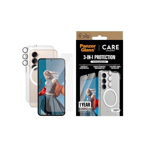 CARE by PanzerGlass Flagship 3-in-1 Bundle Samsung Galaxy S25