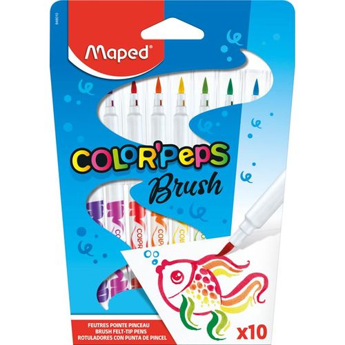 Maped Color'Peps Brush Felt-pens x10