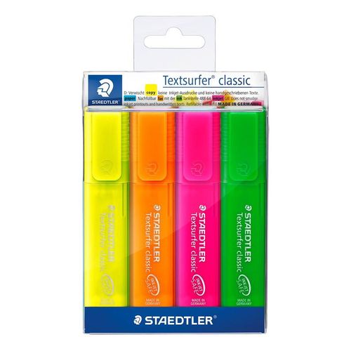 Staedtler Highlighter Textsurfer Prom4pcs.wal
