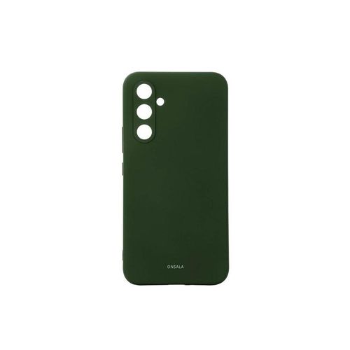 ONSALA Phone Case with Silicone Feel Olive Green - Samsung A55 5G