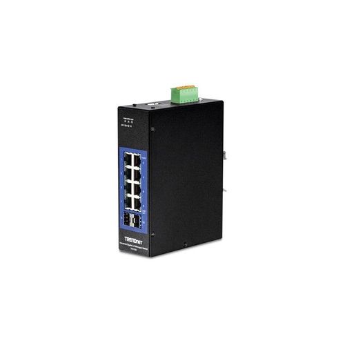 TRENDnet TI-G102i 10-Port Industrial Gigabit L2 Managed DIN-Rail Switch