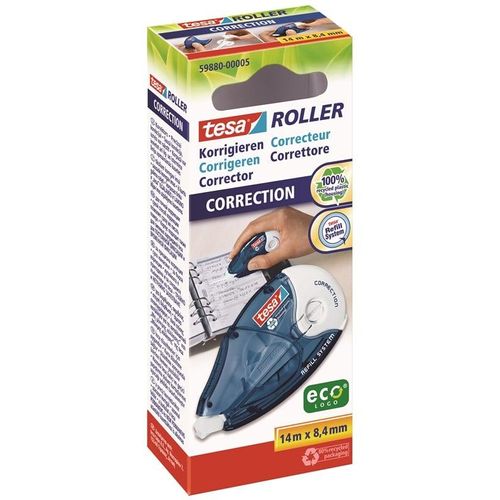 tesa Correction Tape Roller ecoLogo 14m x 8.4mm refill system