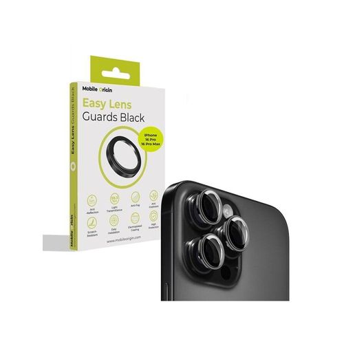 Mobile Origin Easy Lens guards black - iPhone 16