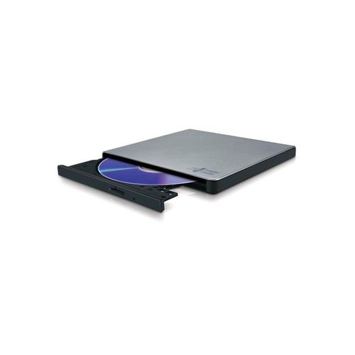 Hitachi - LG GP57ES40 Slim Portable DVD-Writer - DVD-RW (Brenner) - USB 2.0 - Silber