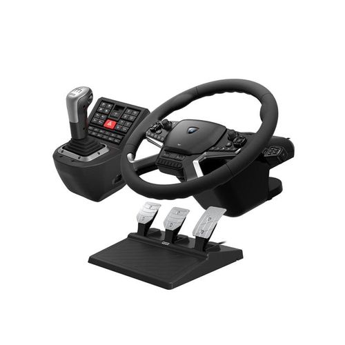 HORI Force Feedback Truck Control System - Wired Wheel, gamepad and pedals set - PC