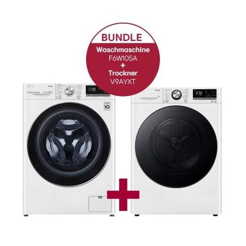 LG Waschmaschine (11 kg, 1.400 U./Min.) und Trockner (10 kg) im Set F4WR7012.V9AYXT F4WR7012.V9AYXT