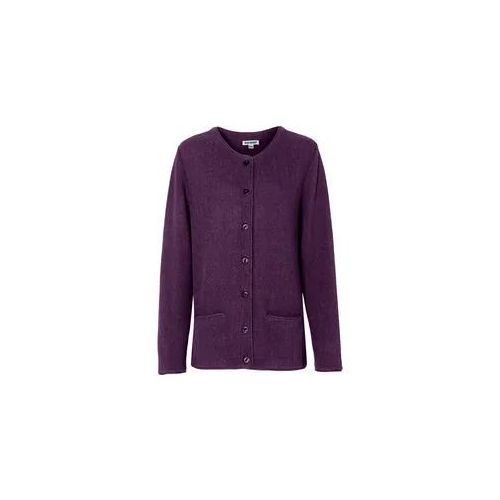 Alpaka-Strickjacke, violett, 48/50
