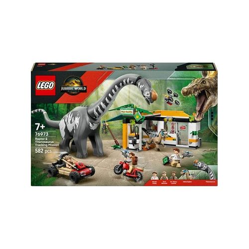 LEGO Jurassic World 76973 Raptor & Titanosaurus: Große Fährtensuche