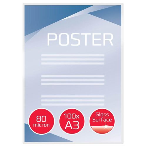 GBC Lamineringslomme A3 80mic pk/100