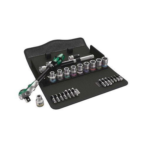 Wera 8100 SC 6 Zyklop Speed-Knarrensatz, 1/2"-Antrieb, metrisch, 28-teilig