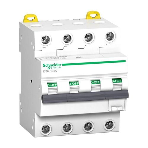 Schneider Electric Acti9 ic60 rcbo 4p 13a 30ma c 6ka a