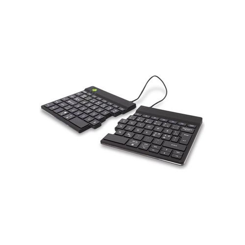 R-Go Tools R-Go Split Break - keyboard - with integrated break indicator - QWERTY - Nordic - black - Tastaturen - Nordisch - Schwarz
