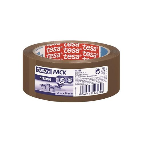 tesa pack Strong Packaging Tape 66m x 38mm Brown