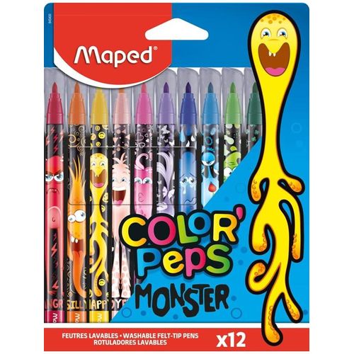Maped Color'Peps Monster Felt-pens x 12