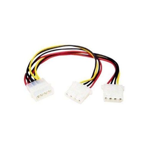 StarTech.com LP4 zu 2x LP4 Strom Y Splitter Kabel - Stromkabel