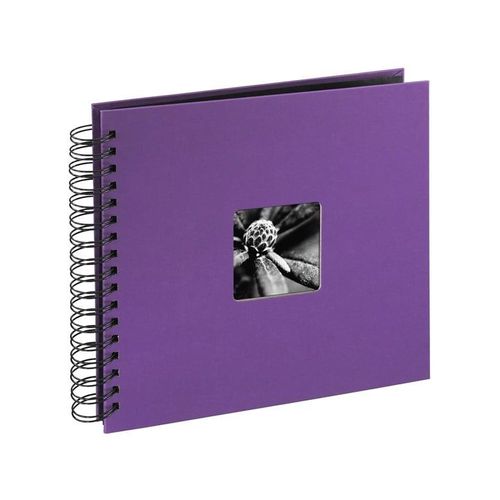 Hama "Fine Art" Spiral Album 28 x 24 cm 50 Black Pages purple
