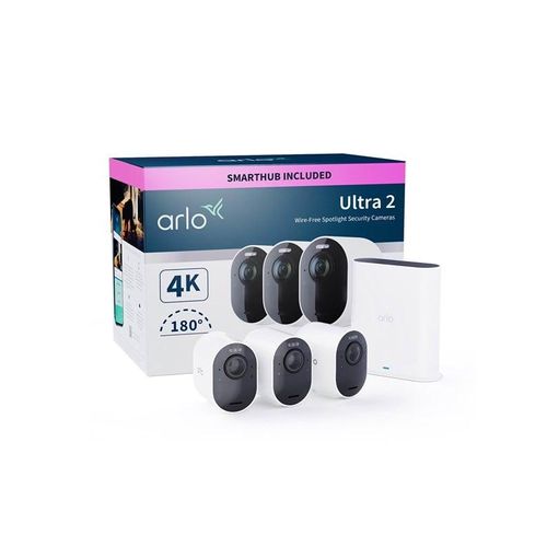 Arlo Ultra 2 4K UHD Wire-Free Security Camera System - 3 Cameras