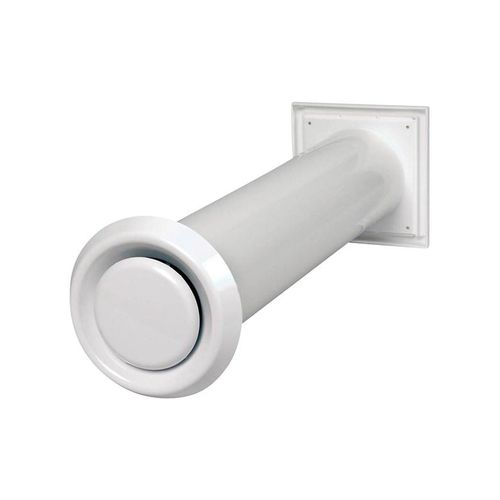 Duka Wall valve with insect net Ø100 mm white