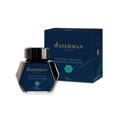Waterman Füllertinte im Tintenfass | Harmonious Green | Tintenflacon mit 50 ml