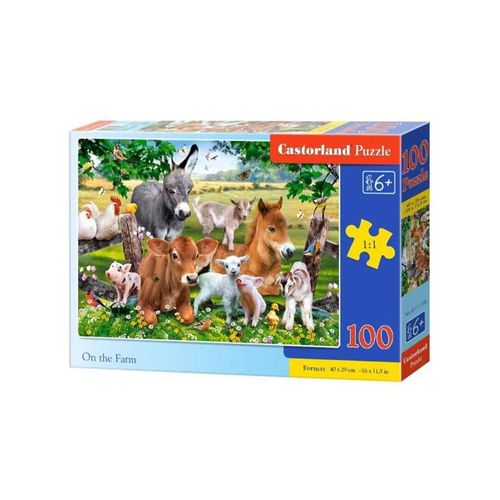 Castorland Gårdens dyr +6år 100 luksusbrikker