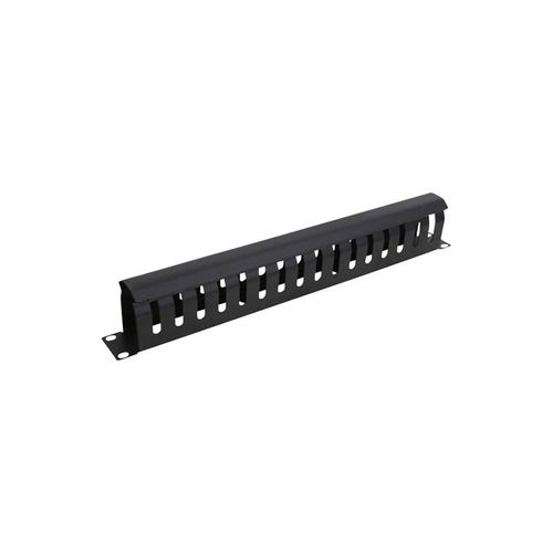 Deltaco 19" 1U Metal Cable Management with 16 hole