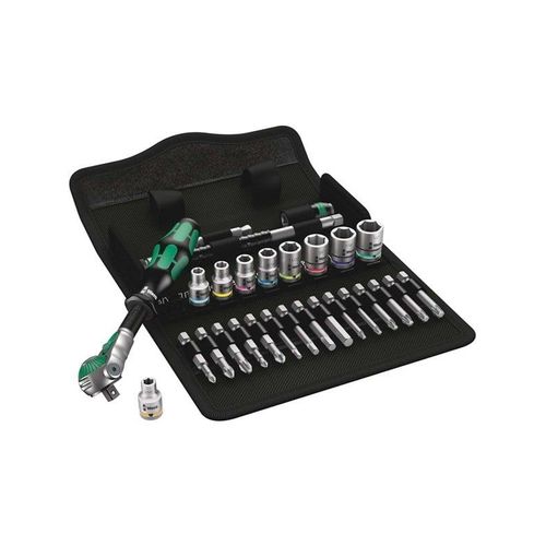 Wera 8100 SA 9 Zyklop Speed-Knarrensatz, 1/4"-Antrieb, zöllig, 28-teilig