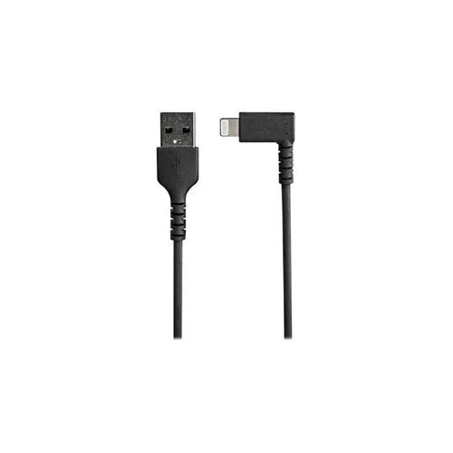 StarTech.com 2m 6.6ft Angled Lightning to USB Cable - MFI Certified - Black - Lightning cable - Lightning / USB - 2 m