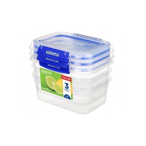 Sistema Rectangle Klip It Plus 3 Pack 1L