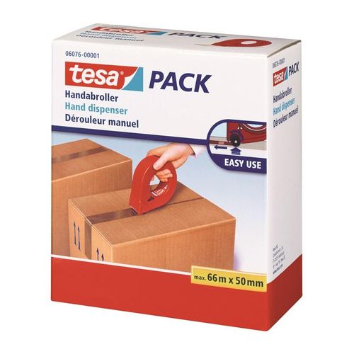 tesa Hand dispenser for packaging tape 50mm Red