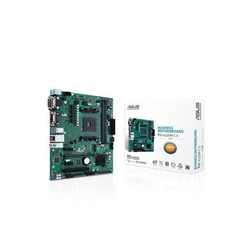 ASUS PRO A520M-C II/CSM Mainboard - AMD A520 - AMD AM4 socket - DDR4 RAM - Micro-ATX
