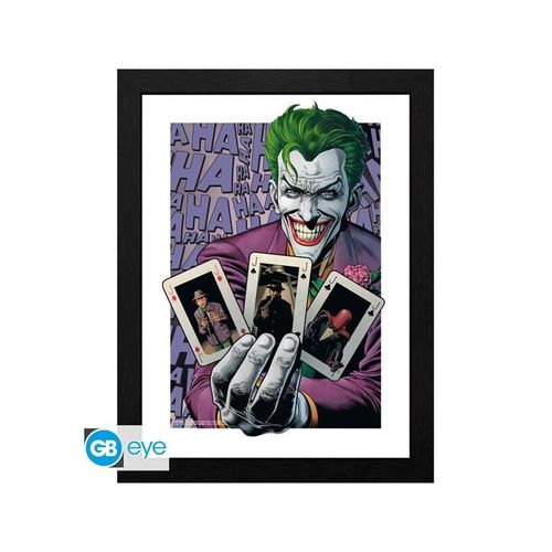 ABYstyle - DC COMICS Framed print The Joker Haha Cards - Bild
