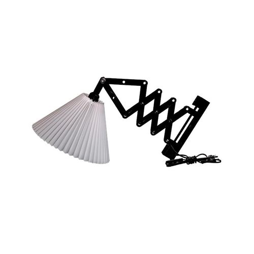 Alpe Design Danish designed black wood accordion wall lamp